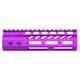 Guntec USA 6.75" ULtra Lightweight Thin M-LOK Free Floating Handguard w/ Monolithic Top Rail Anodized Purple