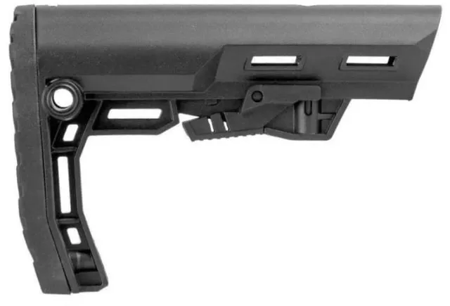 TacFire 6-Position AR-15 Operator AR Collapsible Buttstock w/Quick-Detach Point Black