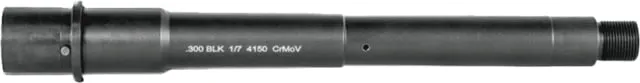 Lead & Steel AR-15 .300 AAC Blackout Threaded AR Barrel 10in Medium Pistol Length 1-7 Twist 5/8x24 Nitride Black