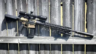 308 AR-10 20-inch on FDE Aero M5 Receivers