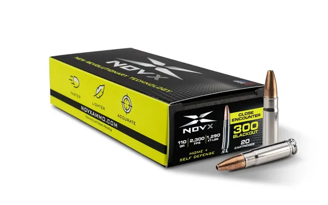 NOVX Close Encounter 110gr .300BLK Ammo, 20rds
