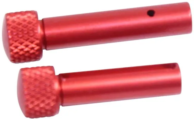 Guntec USA AR 5.56 Cal Extended Takedown Pin Set Gen 2 Anodized Red