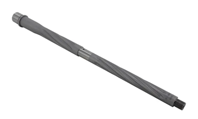 Shaw AR-15 300 Blackout Threaded Barrel Spiral Flute 16in HBAR Profile 1-7 Twist 5/8-24 Thread Matte Stainless