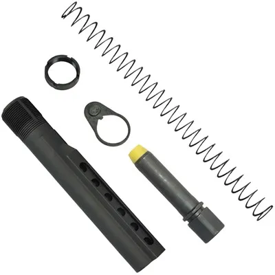 K-Spec AR-15 PCC Carbine Buffer Tube Kit W/8.6 Oz Buffer BLK
