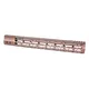 Guntec USA MOD LITE Skeletonized Series M-LOK Free Floating Handguard w/ Monolithic Top Rail 15in Anodized Bronze