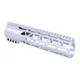 Guntec USA 10in AIR-LOK Series M-LOK Compression Free Floating Handguard With Monolithic Top Rail .308 Cal Anodized Clear