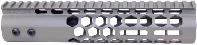 Guntec USA 9in Air Lite Series Honeycomb M-LOK Free Floating Handguard w/ Monolithic Top Rail Flat Dark Earth