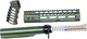 Guntec USA AR-15 9in Pistol Brace Build Kit With Milspec Buffer Tube Anodized Green
