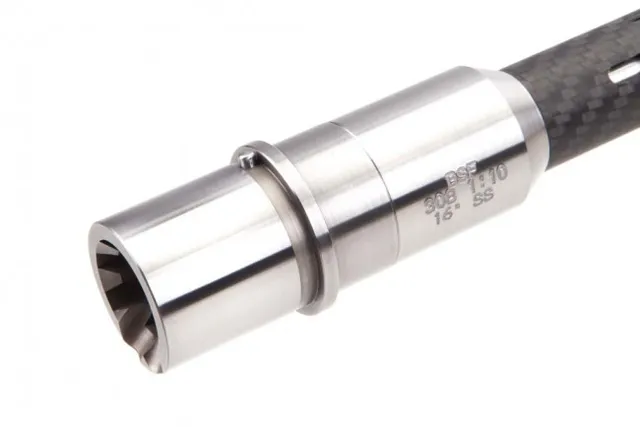 BSF Barrels .308 Mid-Gas 1/10 Twist - 16.5" Black/Gray Fluted