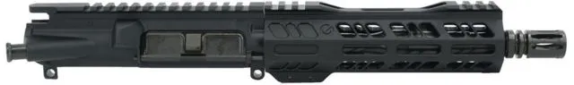 Grid Defense Complete Upper Receiver 9mm 9x19 Para 7.5 inch 4150 Light HBAR Barrel 1-10 Twist 7 inch Octagon M-LOK Rail A2 Flash Hider Black