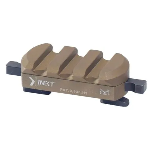 Kinetic Development Group Kinect M-LOK Picatinny Rail - 3 Slot Mount - FDE