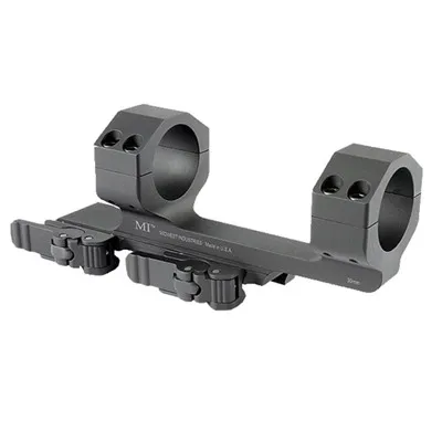 Quick Detach Scope Mounts - 30mm 1.5" 0 MOA QD Cantilever Mount, Black