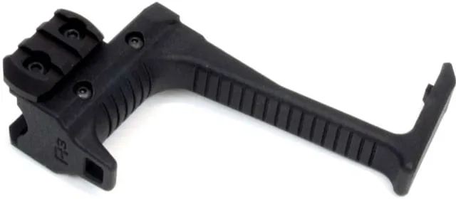 A3 Industries UZI PRO Angled Foregrip with Guard and M-LOK Rail w/ Two Magpul 1913 Rail Black