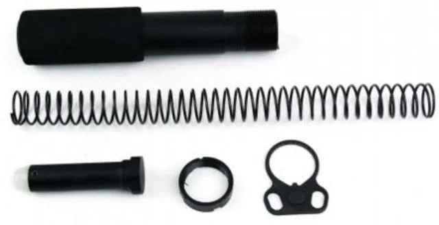 Tacfire AR15 Pistol Buffer Tube Kit w/Ambi. Dual Loop Sling Adapter Black