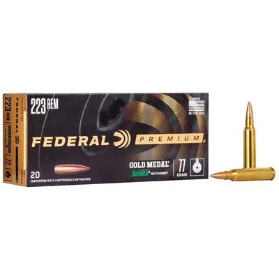 Gold Medal Sierra 223 Remington 77gr Matchking BTHP 20/Box