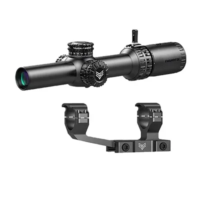 Illuminated Arrowhead LPVO 1-10x24 SFP Ill Guerrilla Dot Mil-Red BLK Mnt