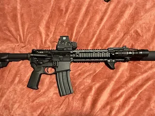 BCM 12.5-inch QRF Quad Rail SBR on an Anderson Lower