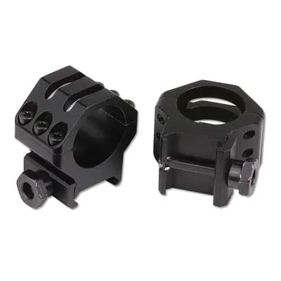 Weaver Tactical 6 Hole Picatinny Extra High 1" Scope Rings, Black