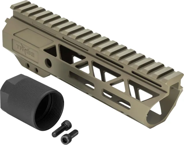 TRYBE Defense Magnesium Alloy Go Fast Ultra Lightweight Handguard Full Top Rail M-LOK FDE 7in