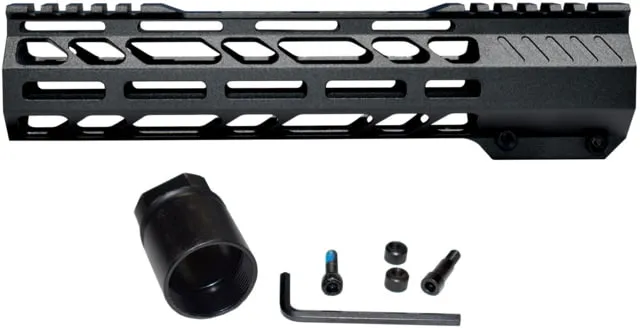 Kexuan M-LOK Free Float Handguard for .308 DPMS High Profile Uppers 10 in Black