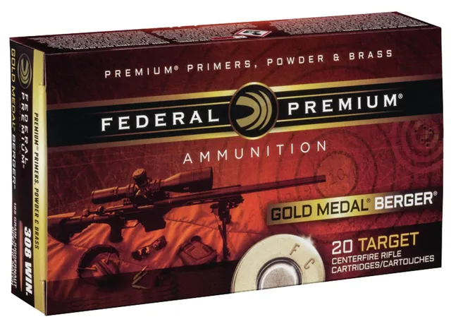 Federal 308 Win. 185gr Berger Juggernaut OTM Tactical Ammunition, 20 Round Box