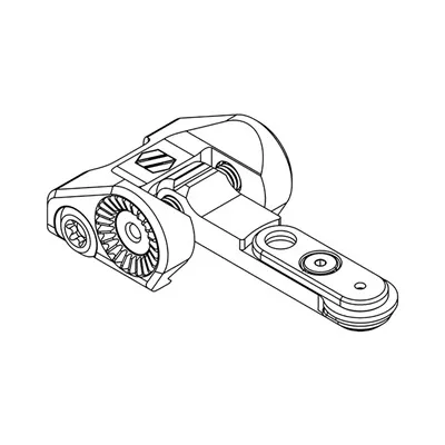 AR-15 Peak/02 Folding Iron Rear Sight 1.93" Height