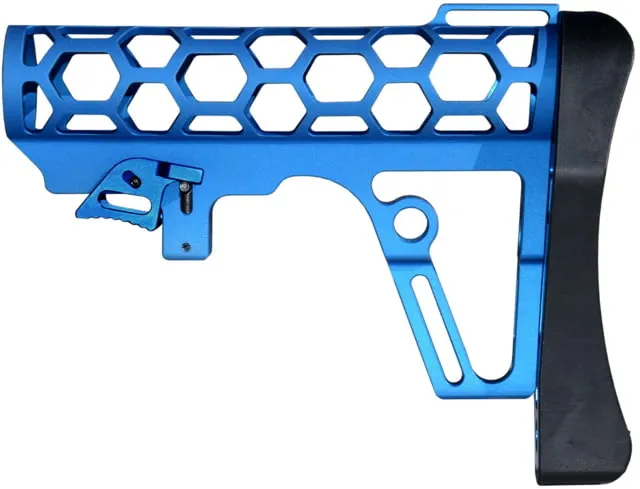 Presma Skeletonized 223/5.56/308 Buttstock Mil-Spec Tube 6 Position Blue