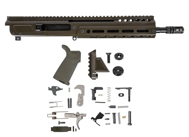 PSA Upper JAKL, 10.5" 5.56 NATO 1:7 Nitride, With BCG and Lower Build Kit, JAKL MOE EPT w/o Brace, ODG