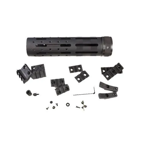 Hogue AR-15/M-16 Knurled Aluminum OAL 3 Gun Free Float Forend Extension 9.5in. Overall Length w/Accessories Black 190594