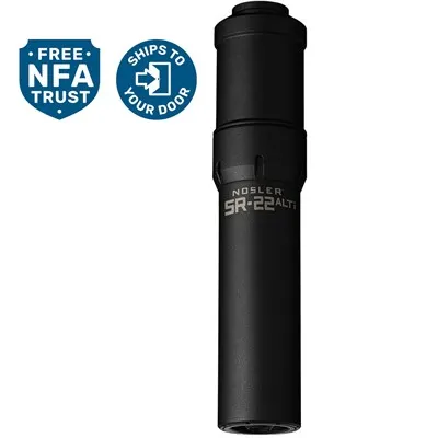 SR-22ti 22 Caliber Direct Thread Suppressor Black