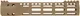 Troy Industries X Series Free Float M-LOK Handguard AR-15 Aluminum Battle Rail FDE 10.5in