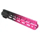 Tiger Rock AR-15 Angle Cut Clamp On M-LOK 12in Handguard Black Base Cerakote Gradient Pink Medium
