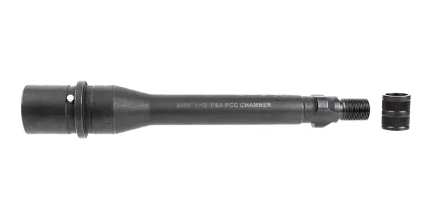 PSA 7" PCC 9mm 1/10 Nitride Tri-Lug Barrel With Thread Protector Thread Pitch: 1/2x28