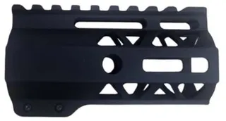 OpticsPlanet Exclusive Moriarti AR-15 4in M-LOK Diamond Cut Slim Profile Free Float Handguard Black