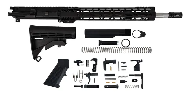 PSA 16" 5.56 NATO 1/7 Mid-Length Stainless Steel 13.5" Lightweight M-LOK Classic Rifle Kit