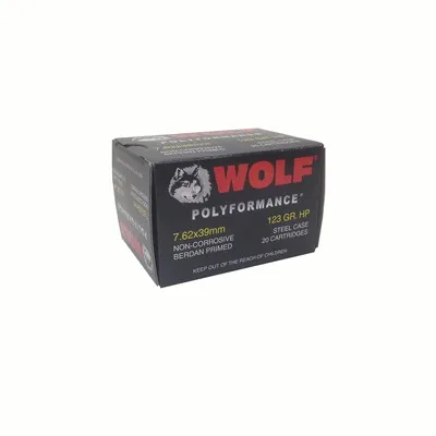Polyformance HP 7.62x39mm 123gr Hollow Point 20/Box