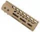 Guntec USA Ultra Lightweight Thin M-LOK Free Floating Handguard w/Monolithic Top Rail 7in Flat Dark Earth