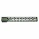 Guntec USA AirLok Series M-LOK Compression Free Floating Handguard w/Monolithic Top Rail 15in Green