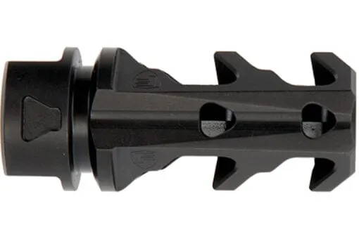 Fortis 9MM Muzzle Brake - Black - 1/2" x 28 TPI