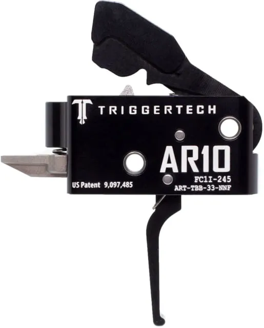 Triggertech Competitive Trigger AR-10 Flat Fixed 3.5lb Pull Anodized Black