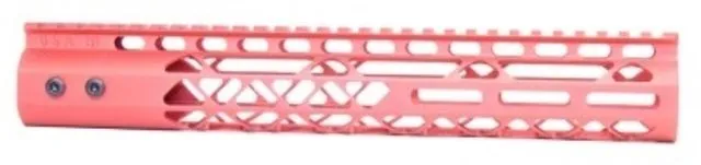 Guntec USA Air Lite M-LOK Free Floating Handguard w/Monolithic Top Rail 12in Red