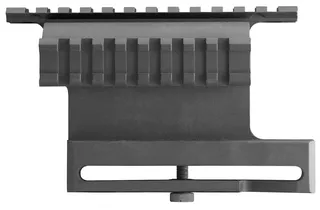 Aim Sports Aluminum Double Side Picatinny Rail Mount, Anodized Black