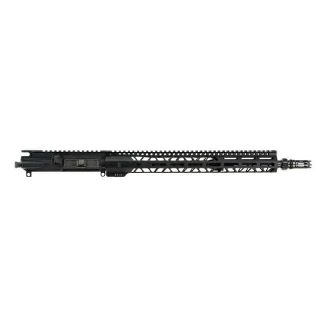 Faxon Firearms Duty Series AR-15 7.62x39 16in Upper Receiver Gunner Mid Length 1-8 Twist 5/8x24 without BCG Supressor Black