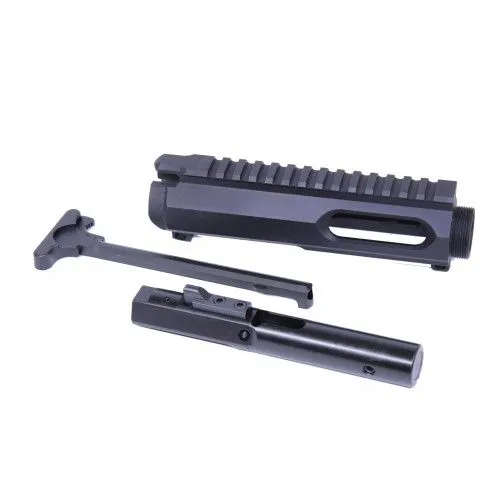 Guntec USA AR-15 9mm Cal Complete Upper Receiver Combo Kit Black