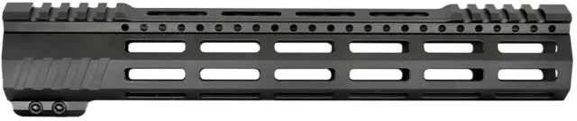 JE Machine Tech AR-15 Ultralightweight Minimalist Partial Top Rail 12 in No Anti Rotation Tabs Black