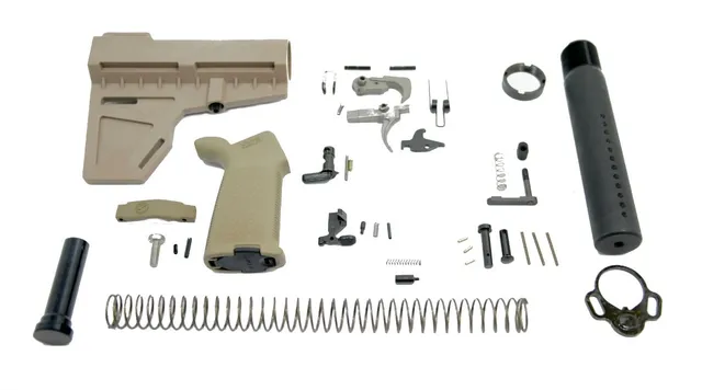 PSA Shockwave MOE EPT Pistol Lower Build Kit, Flat Dark Earth
