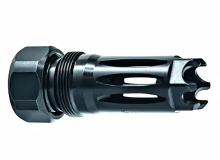 Faxon Firearms Muzzlok Stainless Steel Plan B Flash Hider - 5/8x24- .375" Bore