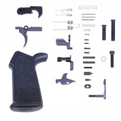 Guntec USA AR .308 Complete Lower Parts Kit w/Ergonomic Rubber Pistol Grip