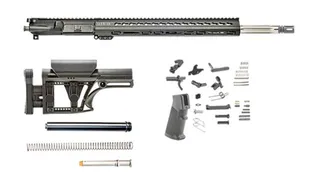 Luth-AR Bull Rifle Kit Minus Lower Receiver w/Fixed Stock .223 29in 20in Bull Rifle 1x9 1/2x28 Picatinny Key MOD A2 Flash Hider Anodized Manganese