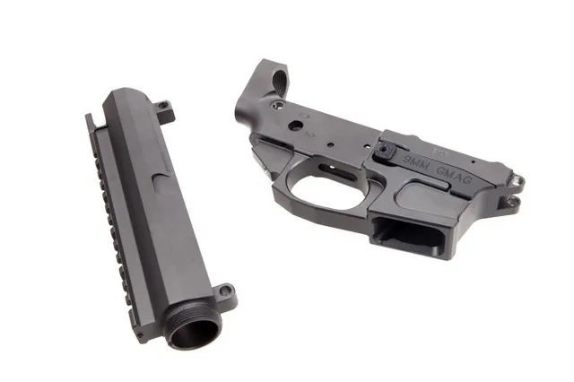 Trojan Firearms AR-15 BYOG-9G Stripped Receiver Set - 9mm Glock